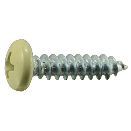 Sheet Metal Screw, #10 X 3/4 In, Painted Steel Pan Head Phillips Drive, 30 PK